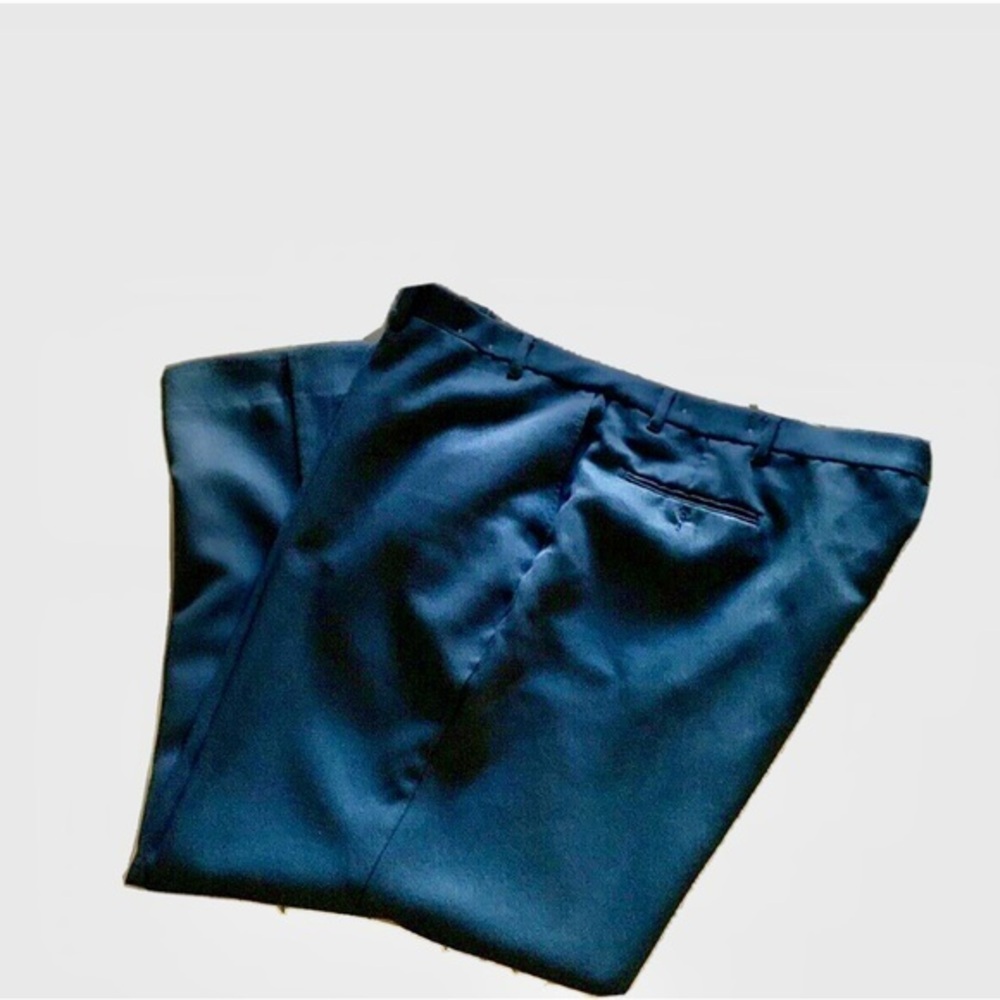 Alexander Lloyd Menswear 52x30 Navy blue Pants Cuffed Bottoms Big & Tall